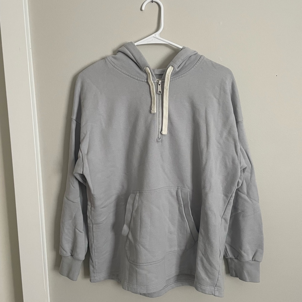 Madewell half zip hoodie
